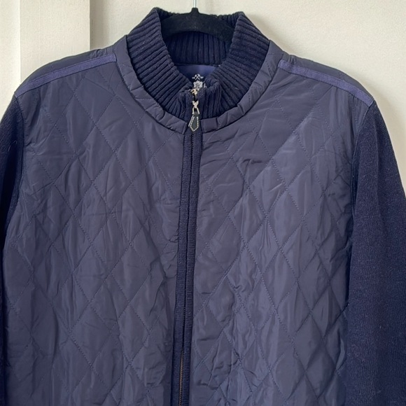 Alan Paine Mens Charsfield Jacket Navy Blue Size 54 - Picture 2 of 9